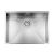 CM FILOQUADRA Undermount Single Bowl Sink Satin F3 Finish Depth 190 mm