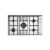 Barazza Lab Stainless Steel Hob Flush/Built-In Cast Iron Supports