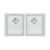 Franke MRG U/F Mounted 2 Bowls 35-35 cm Sink