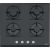 Franke Smart Linear Square Gas Hob with Black Glass