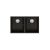Barazza Soul Square Bowls Undermounted 72x39.5cm B Granite