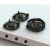 Pitt Cooking 3-Pitts Gas Hob Professional Brass