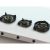 Pitt Cooking 3-Pitts Gas Hob Professional Brass