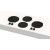Pitt Cooking 4-Pitts Induction Hob Black Finish