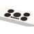 Pitt Cooking 5-Pitts Induction Hob Black Finish