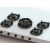 Pitt Cooking 5-Pitts Gas Hob Professional Brass