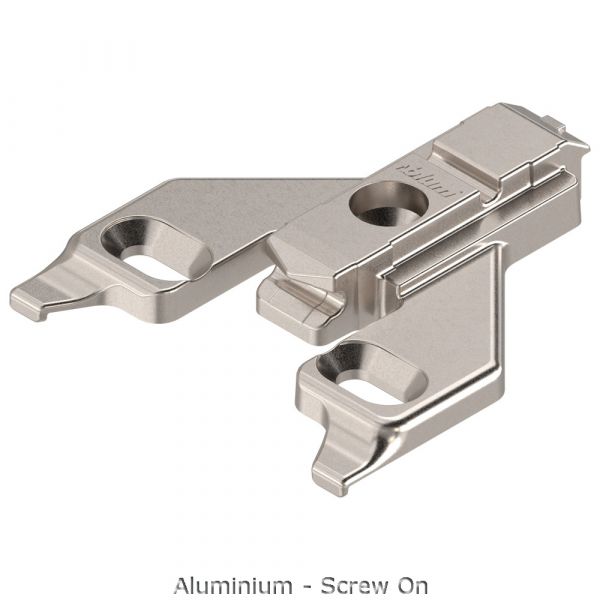 Blum - Clip Top Blumotion Hinge 110° for Thin Doors + Aluminium Plate (Screw On)