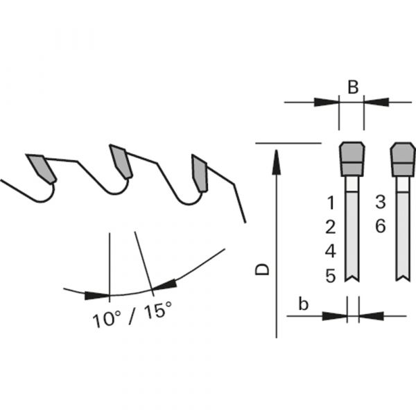 Leuco - Panel Sizing Saw Blades HW - Q-Cut "G6" - 350x4.4x60 Z72