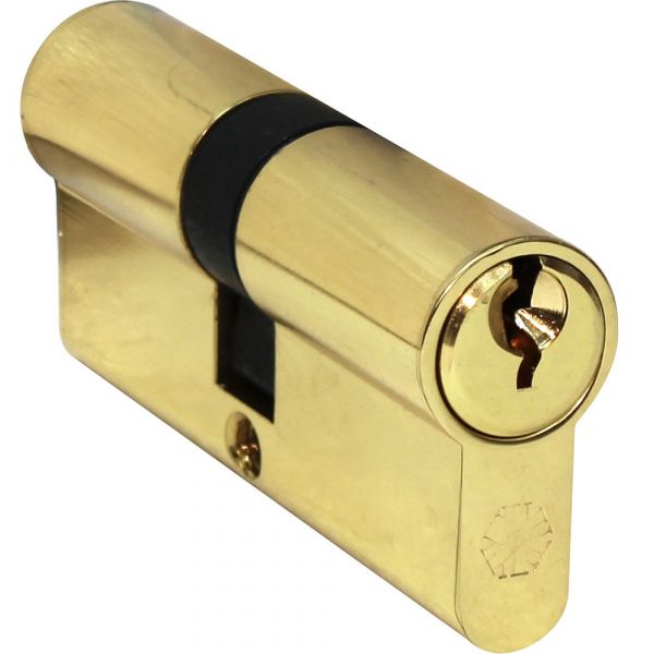 Ultimate - 6 Pin Brass Cylinder (Key+Key) 70mm with 3 Keys 2.2mm Thick - Non Mastered Keyed