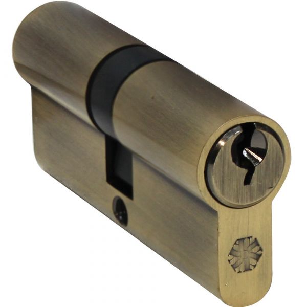 Ultimate - 6 Pin Brass Cylinder (Key+Key) 70mm with 3 Keys 2.2mm Thick - Non Mastered Keyed