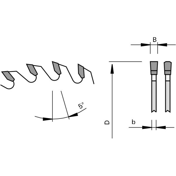 Leuco - Sizing Saw Blades HW "TR-F" Hook Angle 5° - 300x3.2x30 Z96