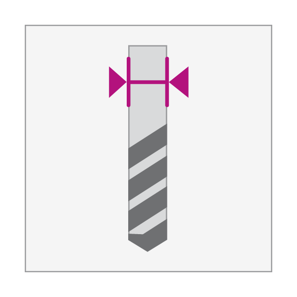 Leuco - Dowel Bits HW Without Back-Guide - 10x35/70x10 RH