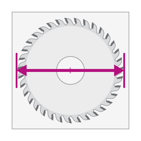 Leuco - Sizing Saw Blades DP "HR" - NN-System DP Flex - NN Sizing Saw 350x2.5x30 Z72