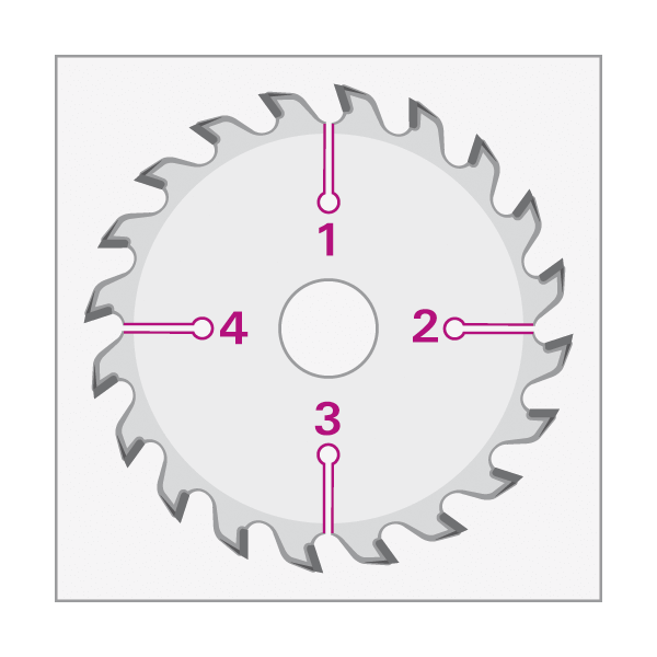Leuco - Gang-Rip Saw Blades Hw With Cooling Slots "F"