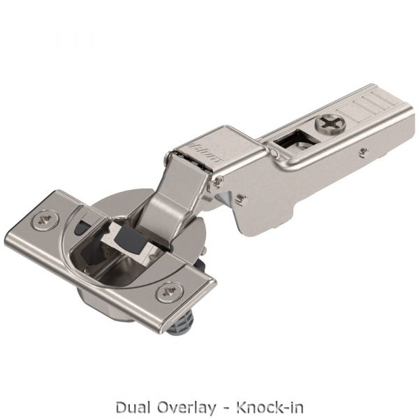 Blum - Clip Top Blumotion 110° Hinge Nickel Plated Finish + Cruciform Mounting Plate
