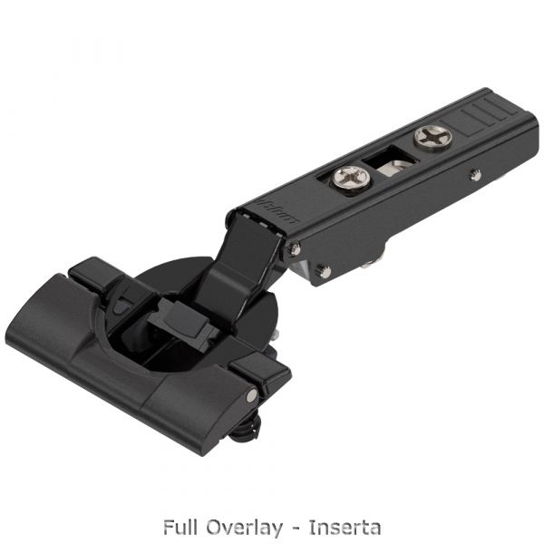 Blum - CLIP Top BLUMOTION 110° Hinge - Onyx Black + Horizontal Cam Plate (Screw On)