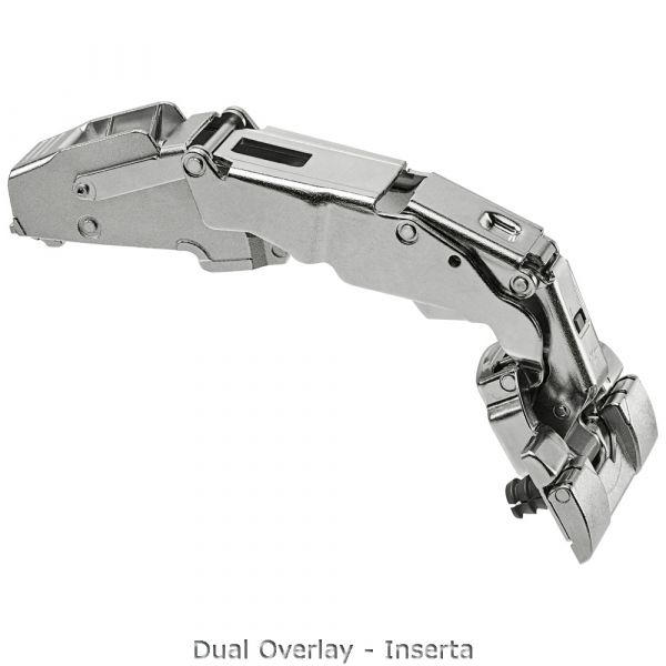 Blum - CLIP Top BLUMOTION Wide Angle Hinge 155° Dual Application + Cruciform Mounting Plate