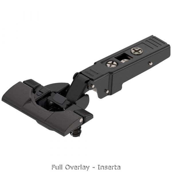 Blum - Clip Top Blumotion Profile Door Hinge 95° Onyx Black + Cam Mounting Plate Cruciform