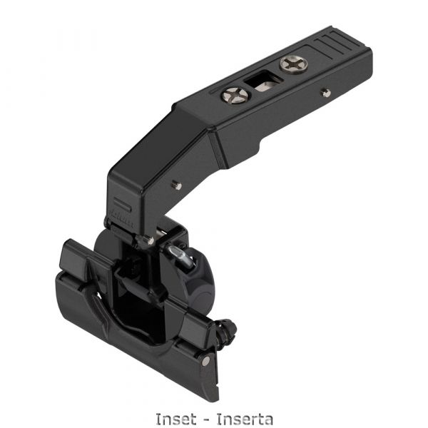 Blum - Clip Top Blumotion Blind Corner Hinge 95° - Inset Application + Cam Mounting Plate Cruciform