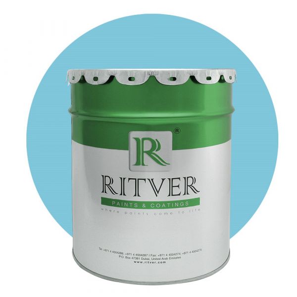 Ritver - Water Based Emulsion Wall Paint 18L - Blue Stars Color