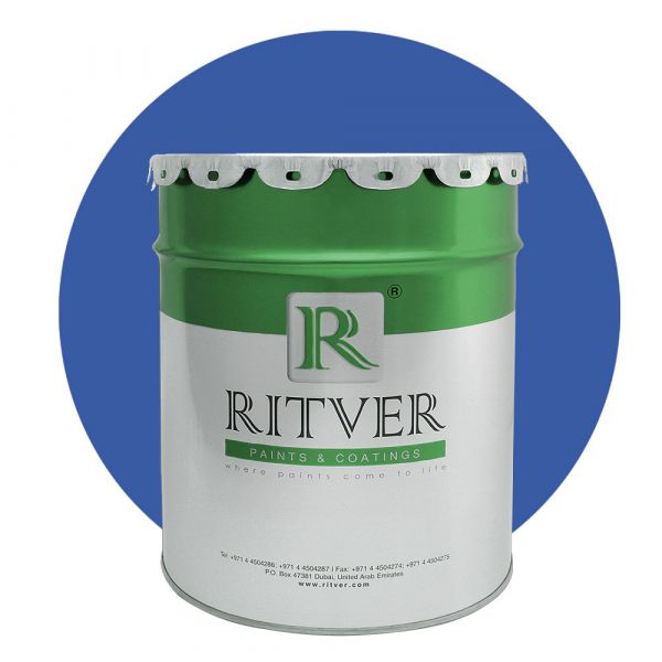 Ritver - Diamond Matt Emulsion Wall Paint 3.6L - Blue Violet Color