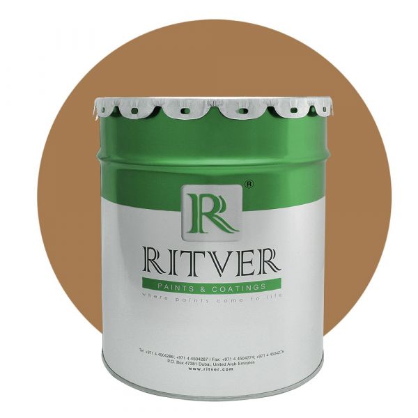 Ritver - Diamond Matt Emulsion Wall Paint 3.6L - Caramel Color