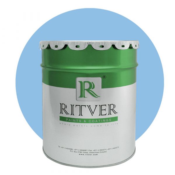 Ritver - Diamond Matt Emulsion Wall Paint 3.6L - Crazy Blue Color