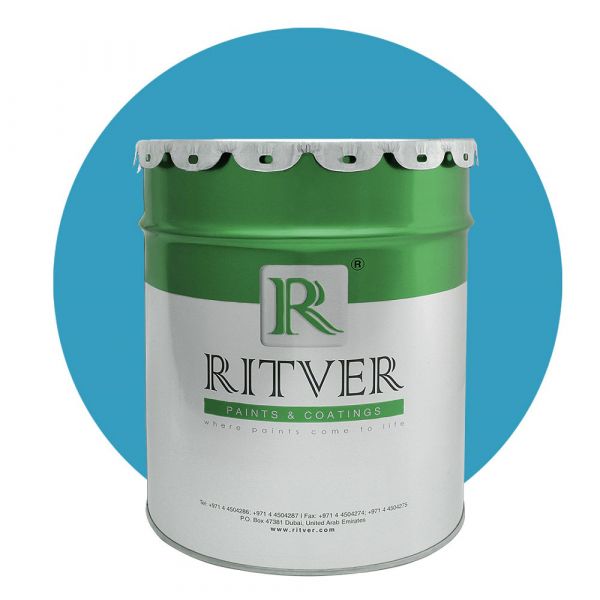Ritver - Water Based Emulsion Wall Paint 18L - Dark Turquoise Color