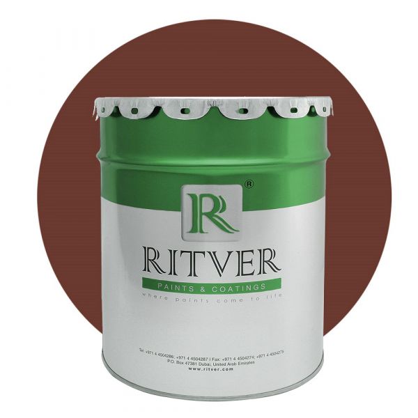 Ritver - Water Based Emulsion Wall Paint 18L - Deep Brown Color