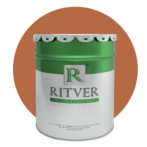 Ritver - Water Based Emulsion Wall Paint 18L - Dirty Orange Color