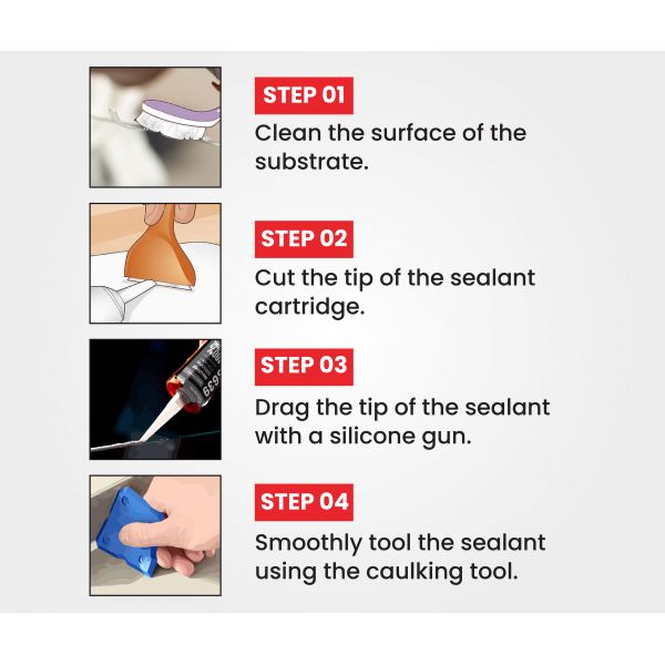 Elements - Low Modulus Neutral Cure Silicone Sealant Translucent 280ml Cartridge