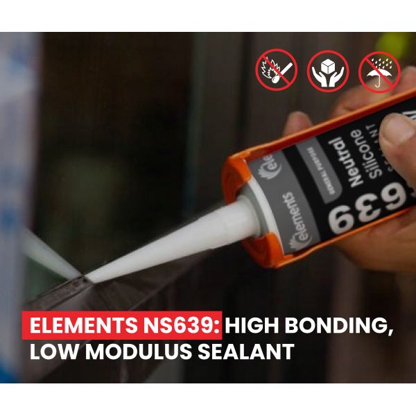 Elements - Low Modulus Neutral Cure Silicone Sealant Translucent 280ml Cartridge