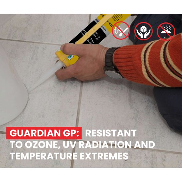 Guardian - GP Premium Grade Clear Silicone Sealant 280ml Cartridge