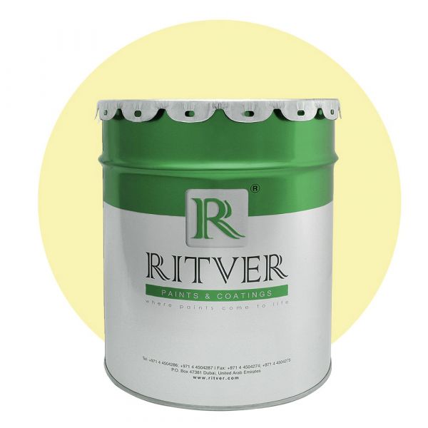 Ritver - Water Based Emulsion Wall Paint 18L - Lemon Yellow Color