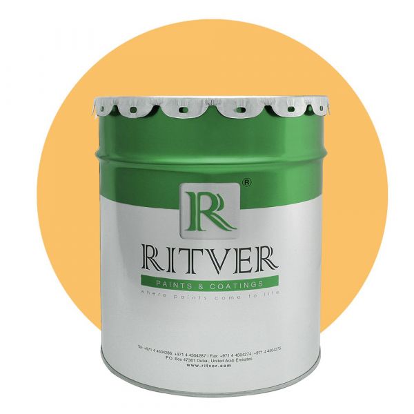 Ritver - Diamond Matt Emulsion Wall Paint 3.6L - Light Orange Color
