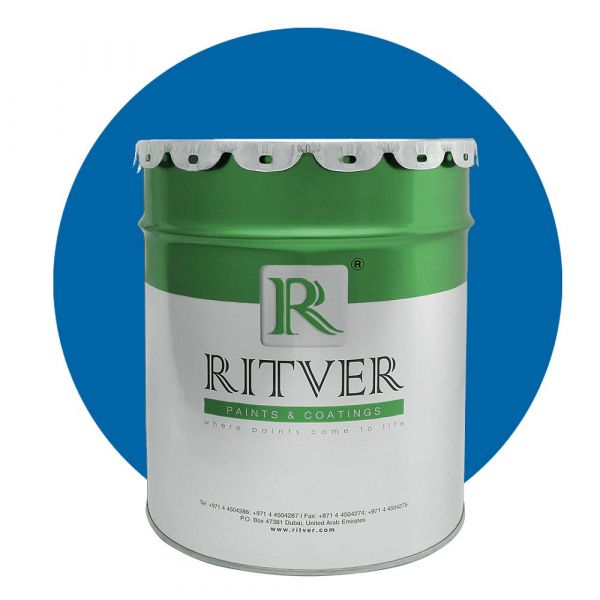 Ritver - Water Based Emulsion Wall Paint 18L - Marina Blue Color