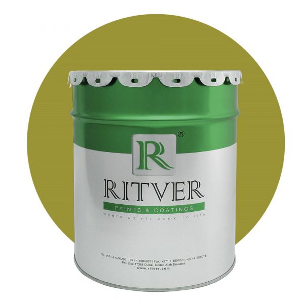 Ritver - Water Based Emulsion Wall Paint 18L - Olive Green Color