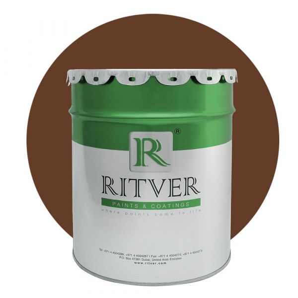 Ritver - Water Based Emulsion Wall Paint 18L - Strong Brown Color