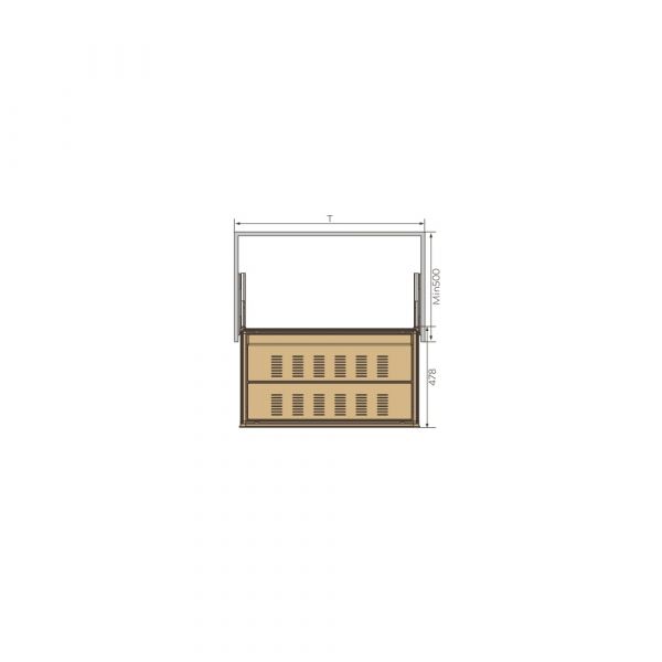 Elite - Concise and Modern Shoes Rack - Elegant Hardware For Wardrobe Storage Solution - Matrix Series