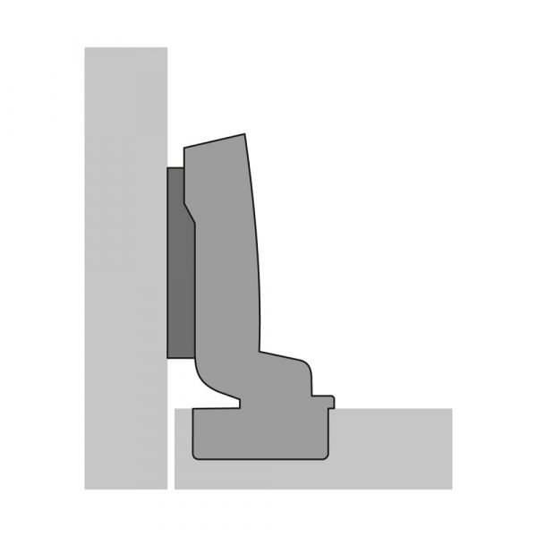 ​  Hettich - Sensys Thick Door Hinge 95° - With Integrated Silent System + Cross Mounting Plate