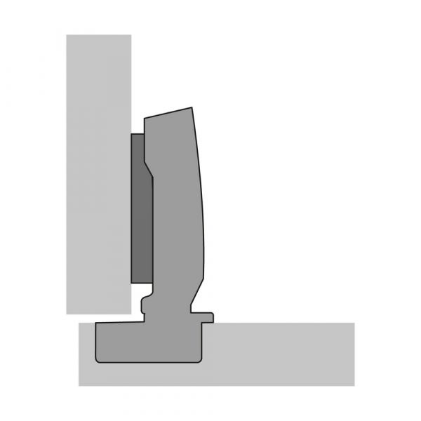 Hettich - Sensys 110° Hinge With Integrated Silent System + Cross Mounting Plate