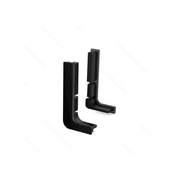 Hettich - Aluminium Gola L Profile End Cap - Pair (Left & Right)