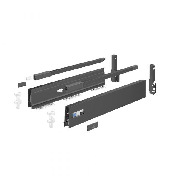 Hettich - InnoTech Atira Drawer System Set L/R 144mm Height Anthracite Finish