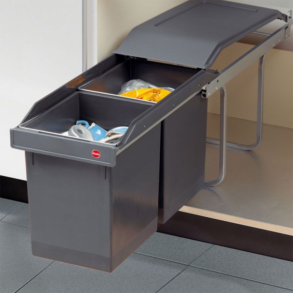 Hailo - Pull-Out Waste Bin 300mm 15x2 liter