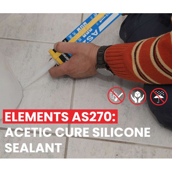 Elements - AS270 Economical Acetic Cure Silicone Sealant