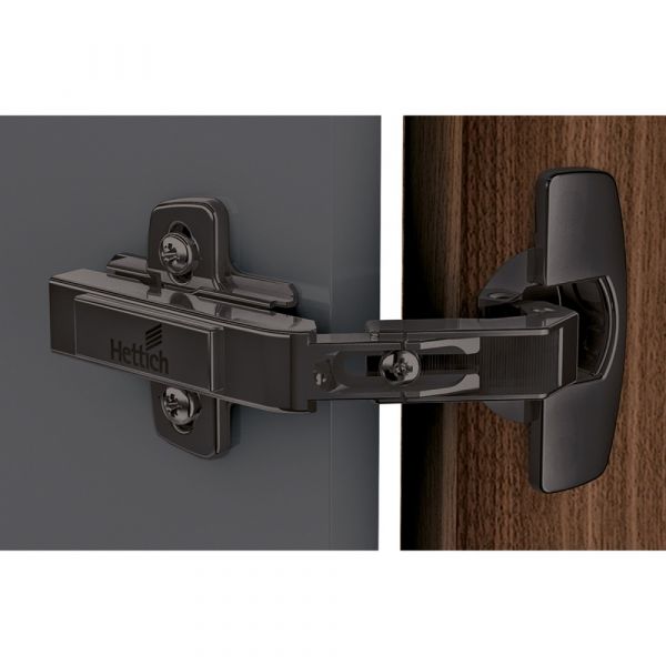 Hettich - Hinge For Corner Cabinet Folding Doors Without Self Closing - Opening Angle 50° / 65° + Cross Mounting Plate