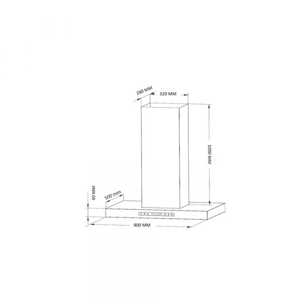 CM Swing Wall Mounted Hood Stainless Steel