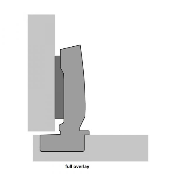 Hettich - Sensys 110° Hinge - Integrated Silent System + Cross Mounting Plate