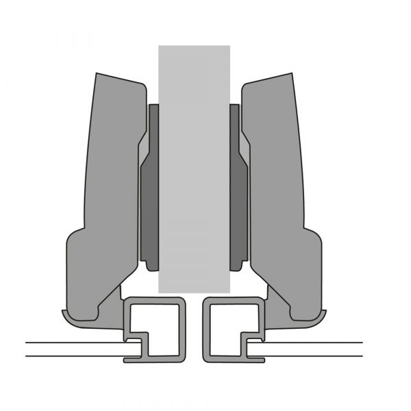 Hettich - Sensys Wide Angle Hinge 165° Zero Protrusion With Integrated Silent System + Cross Mounting Plate