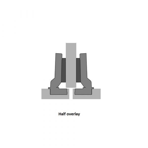 Hettich - Veosys 105° Stainless Steel Hinge - Integrated Silent System + Cross Mounting Plate